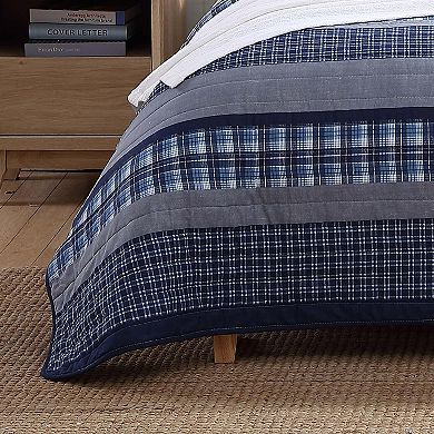 Nautica Addison Blue Quilt Set