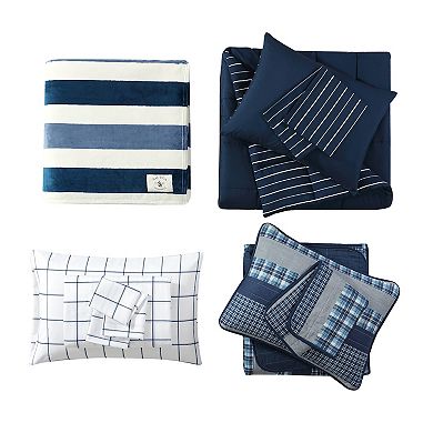 Nautica Addison Blue Quilt Set