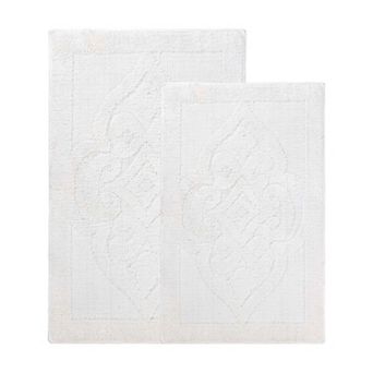 SUPERIOR Myra 2 pc Medallion Non-Skid Bath Rug Set