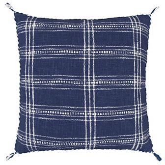 Sonoma Goods For Life® Navy Woven Plaid Throw Pillow
