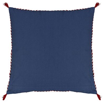 Sonoma Goods For Life® Navy Red Floral Print Throw Pillow