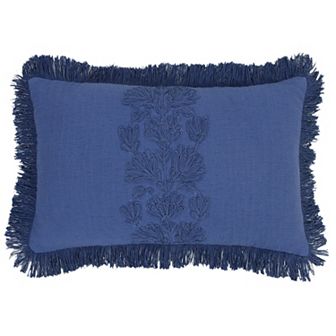 Sonoma Goods For Life® Oblong Tonal Embroidered Fringe Throw Pillow