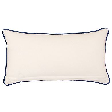 Sonoma Goods For Life® Blue & Red Floral Embroidered Throw Pillow