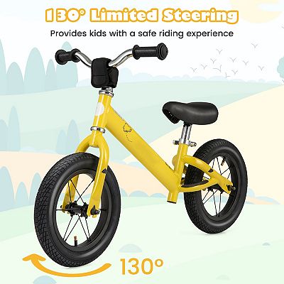 Kids Balance factory Bike Height Adjustable Yellow