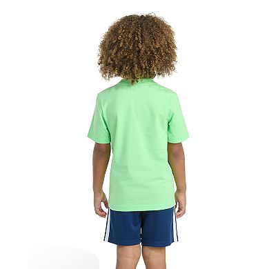 Boys 4-7 adidas Slime Logo Short Sleeve Tee & Shorts Set
