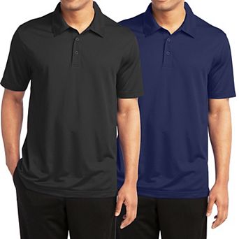 Men's Galaxy By Harvic 2-Pack Moisture-Wicking Golf Polos