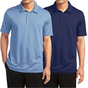 Men's Galaxy By Harvic 2-Pack Moisture-Wicking Golf Polos