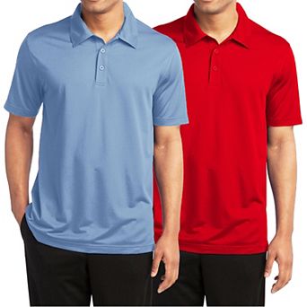 Men's Galaxy By Harvic 2-Pack Moisture-Wicking Golf Polos