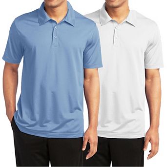 Men's Galaxy By Harvic 2-Pack Moisture-Wicking Golf Polos