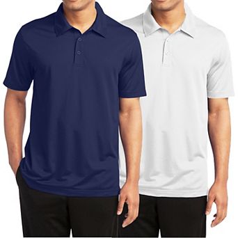 Men's Galaxy By Harvic 2-Pack Moisture-Wicking Golf Polos