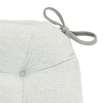 Mingle & Co. Reversible Tufted Chair Pad with Ties