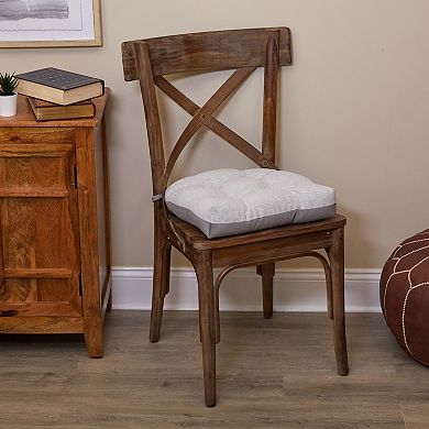 Mingle & Co. Reversible Tufted Chair Pad with Ties