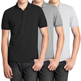 Men's Galaxy 3-Pack Pique Golf Polos