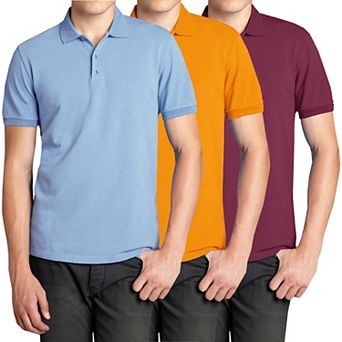 Men's Galaxy 3-Pack Pique Golf Polos
