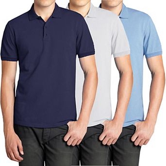 Men's Galaxy 3-Pack Pique Golf Polos