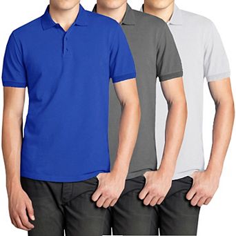 Men's Galaxy 3-Pack Pique Golf Polos