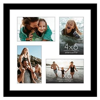 Americanflat 4-Opening 12" x 12" Collage Picture Frame