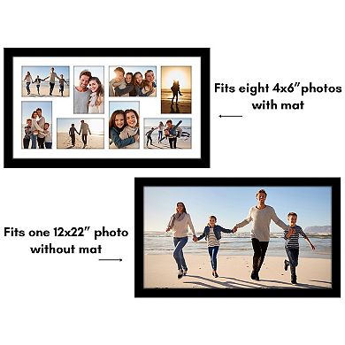 Americanflat 8-Opening 4" x 6" Collage Picture Frame