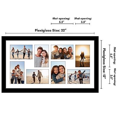 Americanflat 8-Opening 4" x 6" Collage Picture Frame