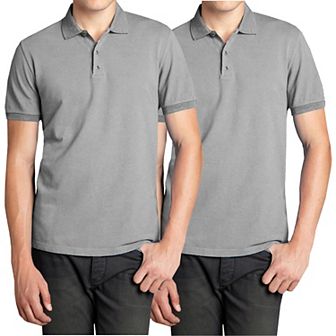 Men's Galaxy 2-Pack Pique Polo Shirts