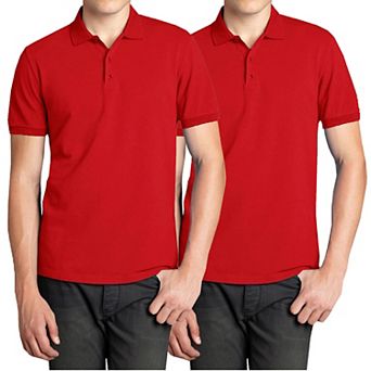 Men's Galaxy 2-Pack Pique Polo Shirts