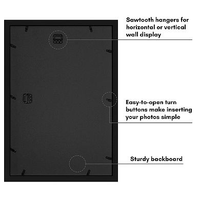 Americanflat 2-Opening 8" x 10" Collage Picture Frame