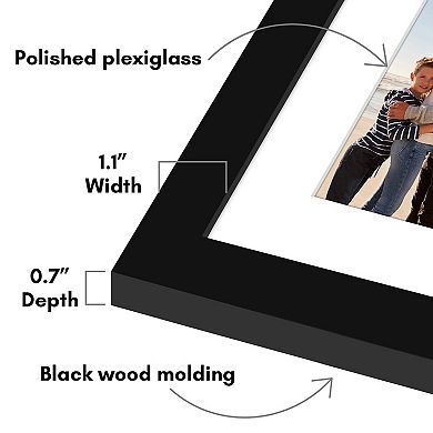 Americanflat 9-Opening Multi-Sized Photo Collage Frame