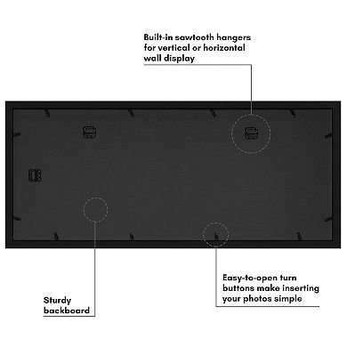 Americanflat 9-Opening Multi-Sized Photo Collage Frame
