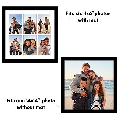 Americanflat 6-Opening 4" x 6" Collage Picture Frame