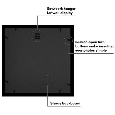 Americanflat 6-Opening 4" x 6" Collage Picture Frame