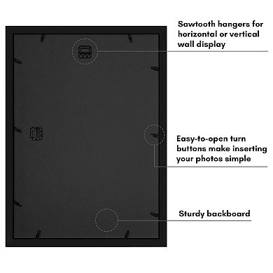 Americanflat 9-Opening 4" x 6" Collage Picture Frame