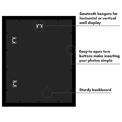 Americanflat 9-Opening Multi-Sized Collage Picture Frame