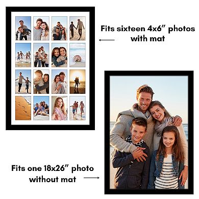 Americanflat 18" x 26" 16-Opening Collage Picture Frame