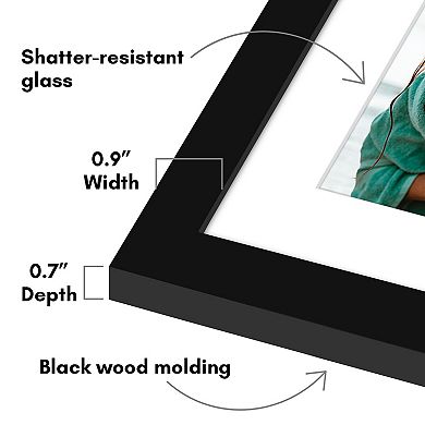 Americanflat 2-Opening 4" x 6" Collage Picture Frame