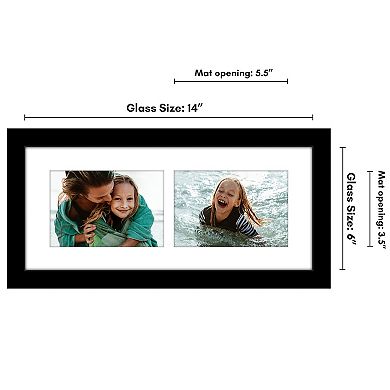 Americanflat 2-Opening 4" x 6" Collage Picture Frame
