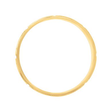 AXL 10k Gold & White Rhodium 6 mm Cross Men's Band