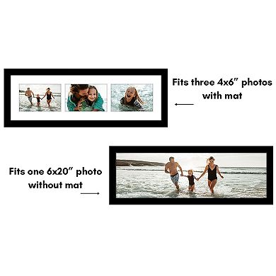 Americanflat 3-Opening 4" x 6" Collage Picture Frame