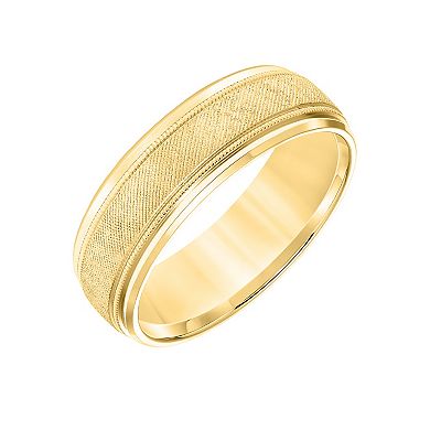 AXL 10k Gold 7 mm Comfort Fit Men's Band
