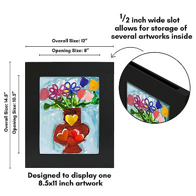 Americanflat 8.5" x 11" Slide-In Kids Art Frame