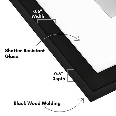 Americanflat 6-pk. 8" x 8" Black Picture Frame Set