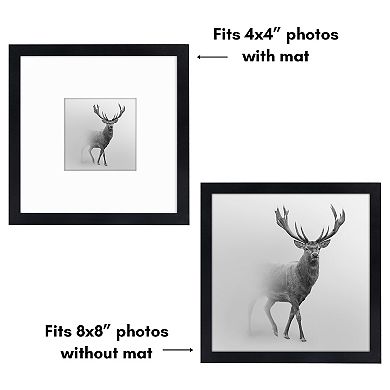 Americanflat 6-pk. 8" x 8" Black Picture Frame Set