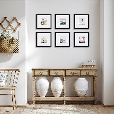 Americanflat 6-pk. 8" x 8" Black Picture Frame Set