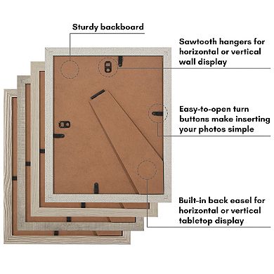Americanflat 4-pk. Farmhouse Picture Frame Set