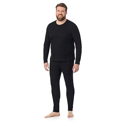 Big & Tall Cuddl Duds® Midweight Waffle Thermal Performance Base Layer Crew Top