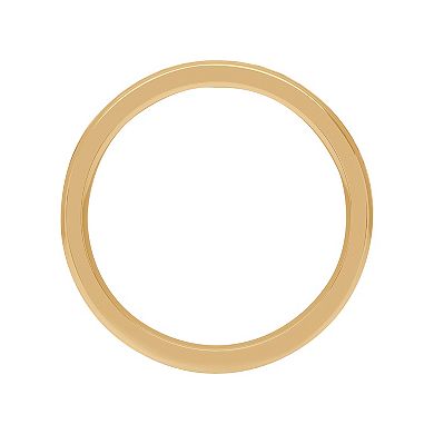 AXL 18k Gold Over Silver & Sterling Silver 6 mm Textured Men's Band