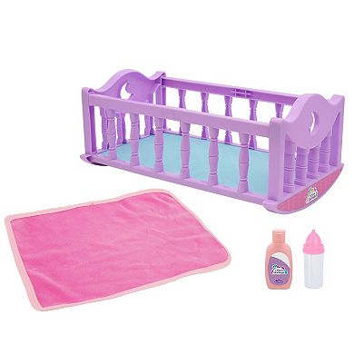 New Adventures Little Darlings: 12" Crib Time Fun Baby