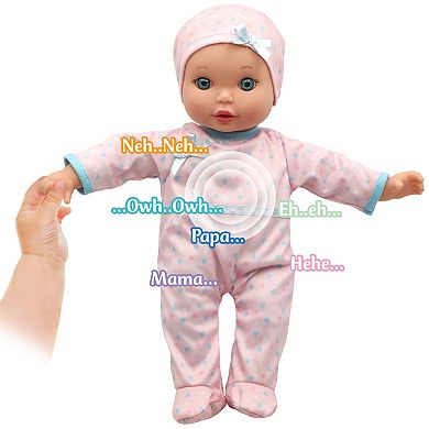 New Adventures Little Darlings: 12" Crib Time Fun Baby