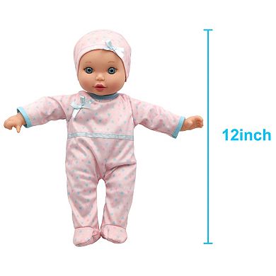New Adventures Little Darlings: 12" Crib Time Fun Baby