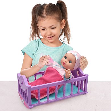 New Adventures Little Darlings: 12" Crib Time Fun Baby