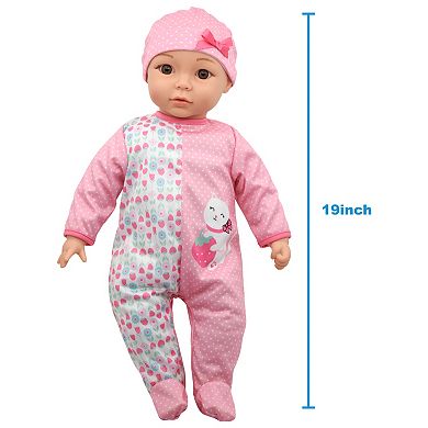 New Adventures Little Darlings: 19" Cuddle Baby & Pink Kitty Set